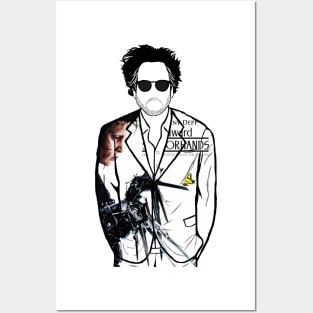 Tim Burton (Edward Scissorhands) Portrait Posters and Art